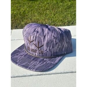 Southern String Hat Co Purple Tiger Stripe Camo Snapback Hat Turkey Tracks Rope